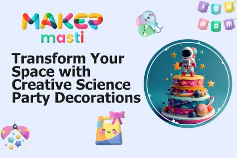 Illustration for Transform Your Space with Creative Science Party Decorations