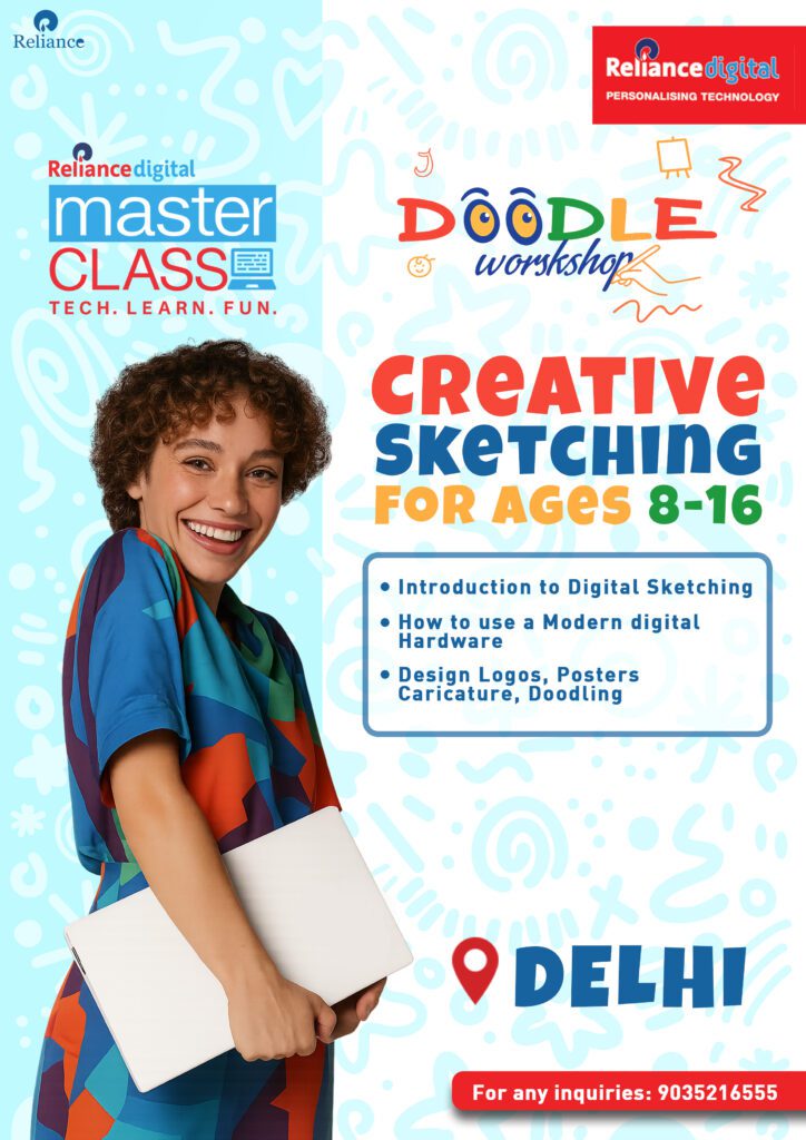Doodle Workshop designed for kids and teens aged 8 to 16!